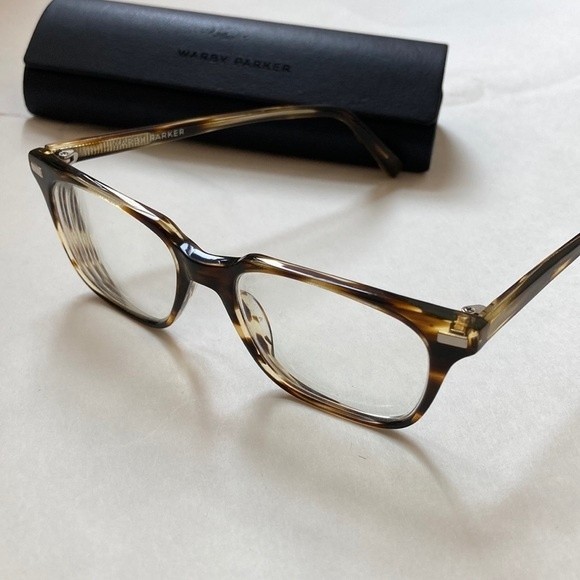Warby Parker Baxter 49[]17 145 256-RX Eyeglasses-Tortoise Frames - Picture 1 of 11